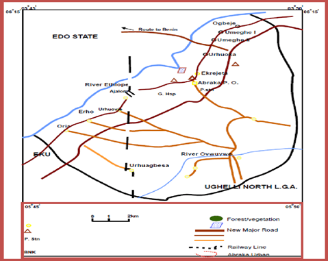 Map showing study area