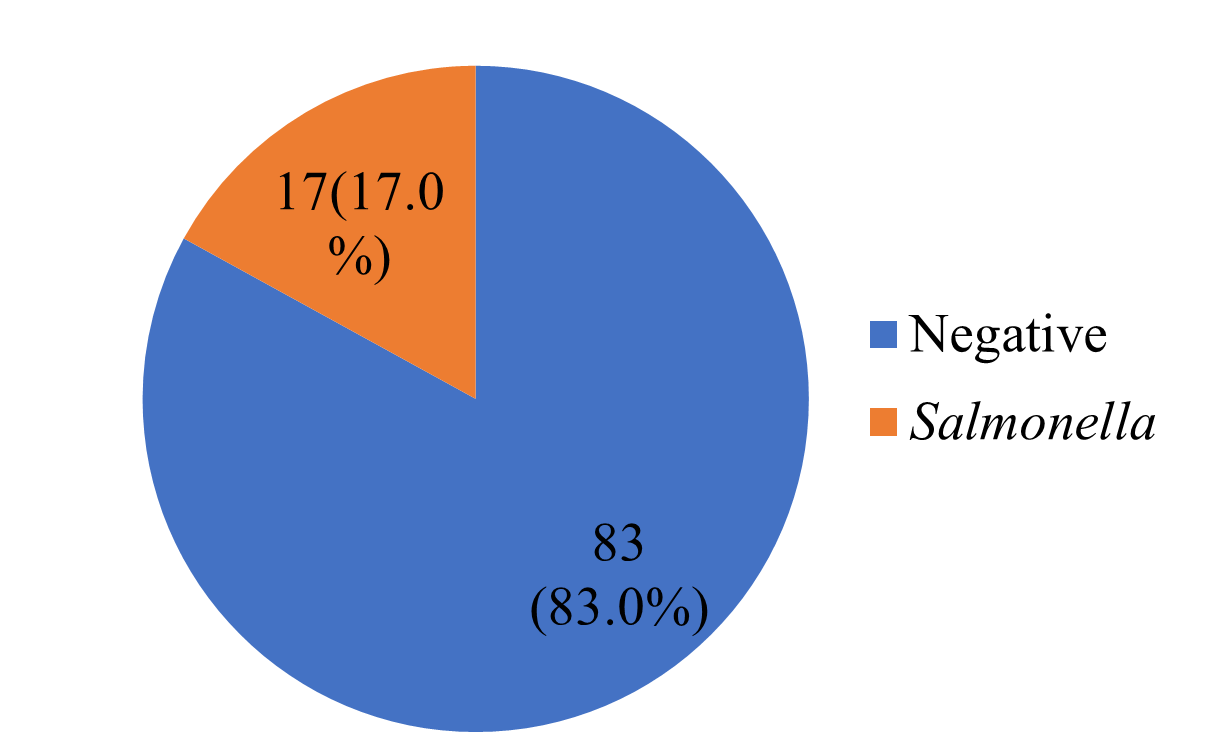 Overall Incidence of Salmonella Species from Stool Samples of Patients at ABUMC, Zaria